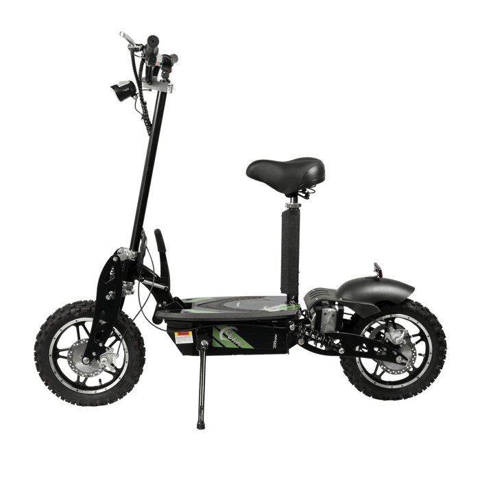 Gio Electric Scooter Green GIO ROSSO COBRA OUTDOOR STAND-UP ELECTRIC SCOOTER WITH SEAT, FOLDABLE