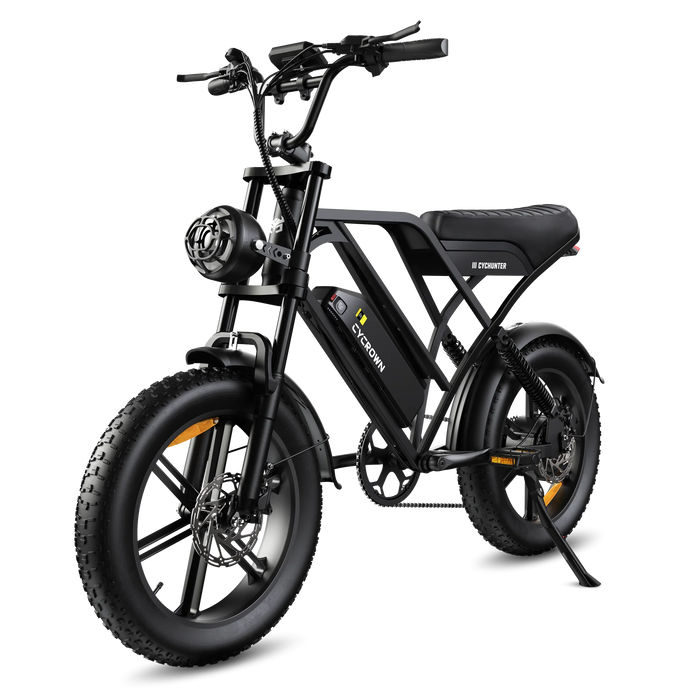 Cycrown CycHunter/CycHunter 2.0 -  48V 13Ah 1000W/1500W peak Class 3 Moped-Style Electric Bike - Full Suspension, Shimano 7-Speed - 100% Financing Available!