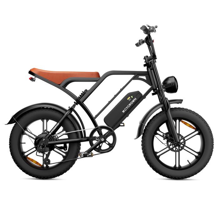 CycHunter 1000W Class 3 Moped-Style Electric Bike Full Suspension