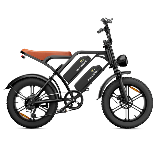CycHunter 1000W Class 3 Moped-Style Electric Bike Full Suspension