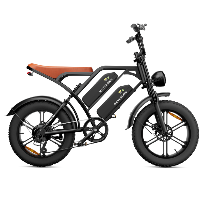CycHunter 1000W Class 3 Moped-Style Electric Bike Full Suspension