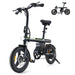 iSinwheel E-Bike isinwheel U1 Folding Electric Bike for Adults and Teens - 500W, 280Wh Battery, Range 25 Miles, Max Speed 18MPH, Max Load 264 Lbs - Financing Available!