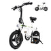 iSinwheel E-Bike isinwheel U1 Folding Electric Bike for Adults and Teens - 500W, 280Wh Battery, Range 25 Miles, Max Speed 18MPH, Max Load 264 Lbs - Financing Available!