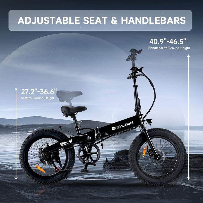 Isinwheel Electric Bikes Isinwheel U5 500W Folding Electric Bike - 500W - Financing Available!