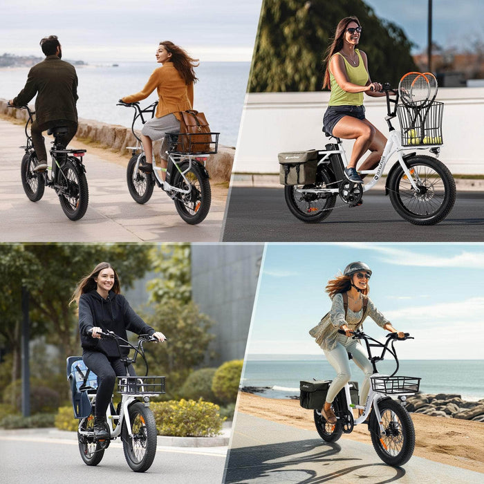 Isinwheel Electric Bikes Isinwheel U7 500W Cargo Bike - 48V 10.4Ah Battery 7 Speed - Financing Available!