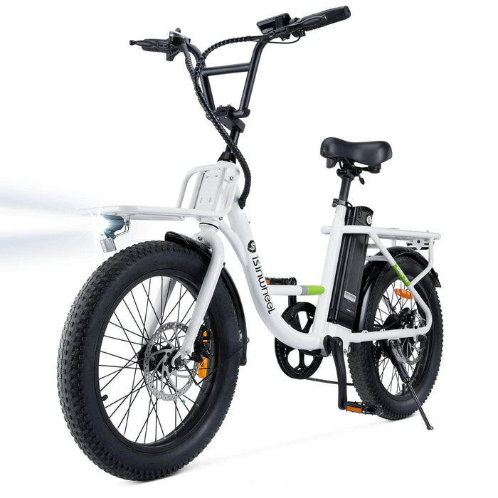 Isinwheel Electric Bikes White Isinwheel U7 500W Cargo Bike - 48V 10.4Ah Battery 7 Speed - Financing Available!