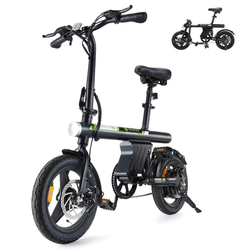 iSinwheel Official Store U1 Black isinwheel U1 Folding Electric Bike for Adults and Teens