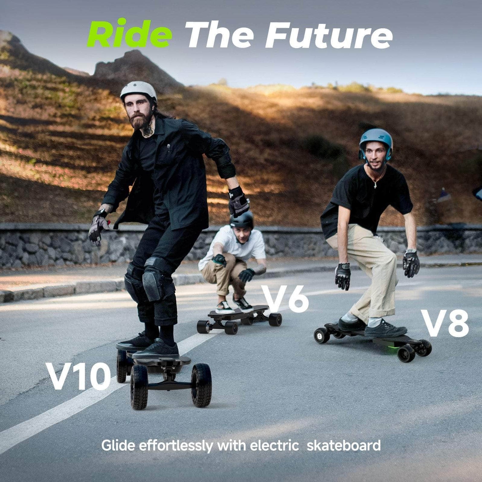 isinwheel V10 Off-Road Electric Skateboard | Dual 1500W Belt Motors ...