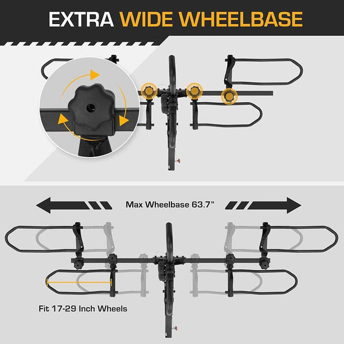 Rugged Dual Ebike Carrying Rack Hitch Mounted Bike Accessory JupiterBi ...