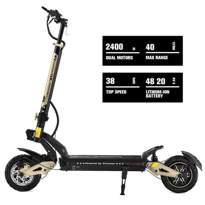 Cruiser Pro Dual Motor Off Road Electric Scooter with 40 MPH Power