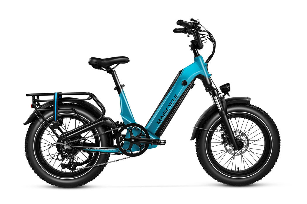 52v electric bicycle Magicycle Deer 2.0 Step-Thru Full Suspension Torque Sensor Ebike 20" / Dawn Yellow