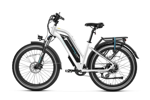 Magicycle Electric Bikes Pearl White Magicycle 52V 20Ah Cruiser Pro Step-Over Electric Mountain Fat Tire Bike - 100% Financing Available!