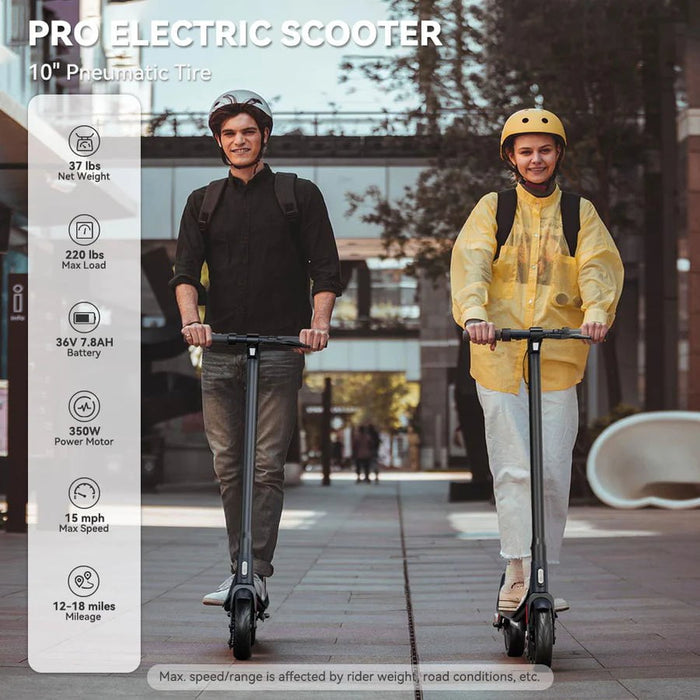 Megawheels Electric Scooter LEQISMART A6L PRO Electric Scooter 36V, 350W, 15.5 mph, can carry up to 220 lbs