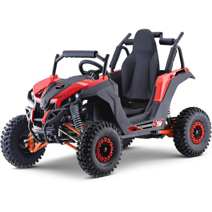 Mototec Electric ATV Red MotoTec Raider Kids UTV 48v 1200w Full Suspension - restock expected end of May! Order now before they sell out again!