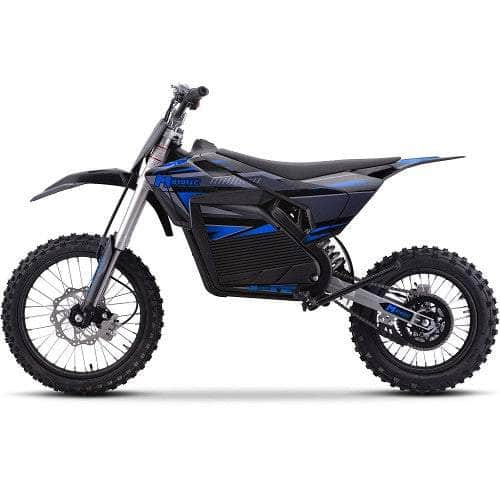 Mototec Electric Dirt Bikes NEW!  MotoTec 72V Pro Electric Dirt Bike 5000w Lithium, 30Ah, brushless, front and rear suspension and hydraulic brakes, bluetooth