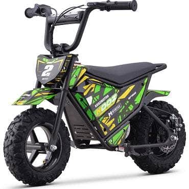 MotoTec Green Electric Mini Bike 24v 250w - 100% Financing Available!