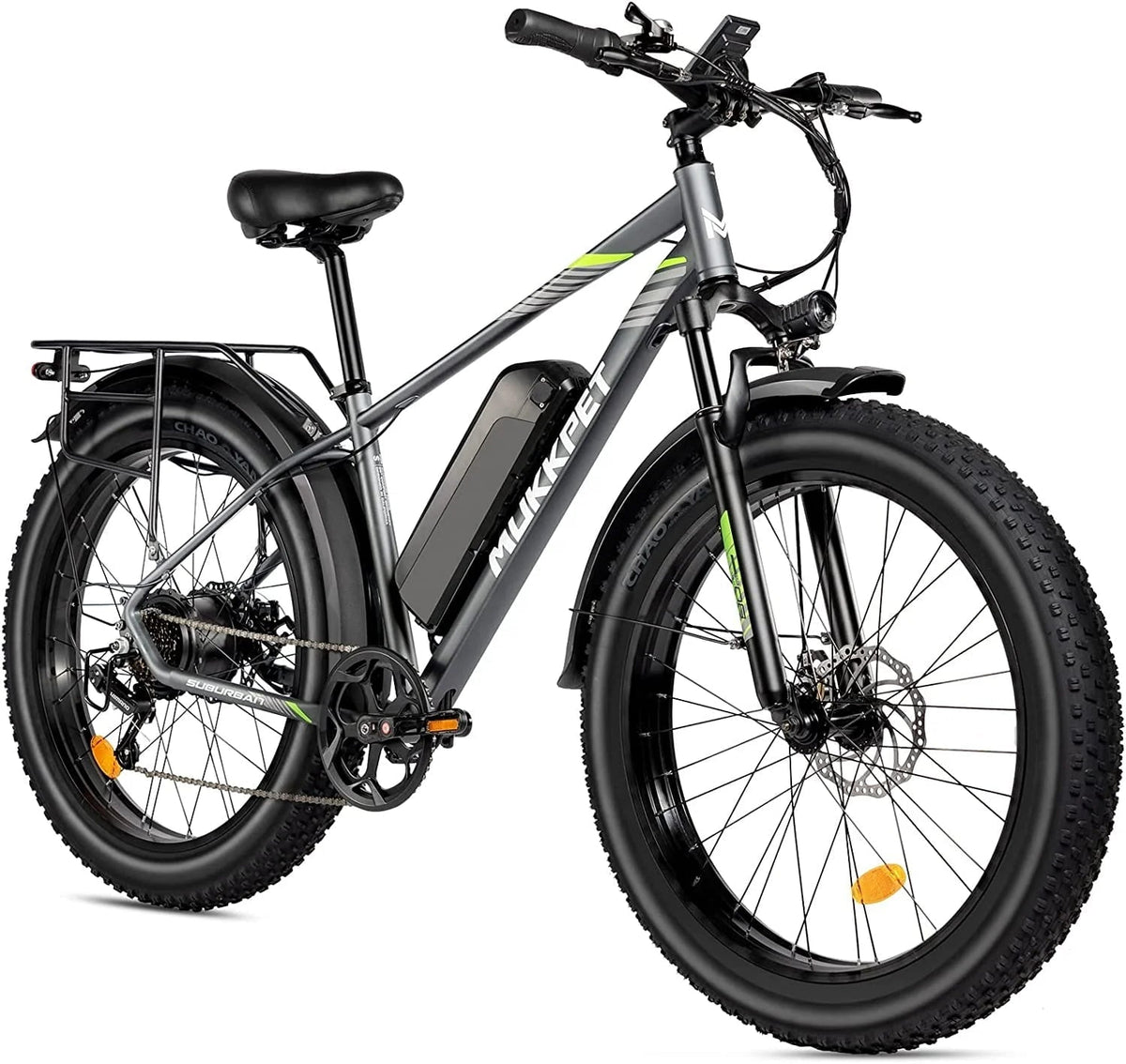 MUKKPET Suburban 750W 48V 15Ah All Terrain Fat Tire Electric Bike Fi Urban Bikes Direct