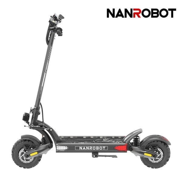 Nanrobot Electric Scooter Black / Without Seat / Street Tire NANROBOT LS7+ 72V Electric Scooter - Dual Motors 3000Wx2, 35A, Hydraulic Brakes - 100% Financing Available
