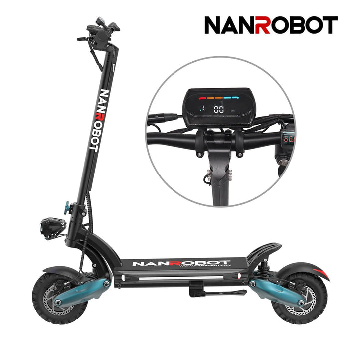 NANROBOT D6+1.0/2.0ELECTRIC SCOOTER 10”-2000W-52V 26Ah  ON SALE NOW