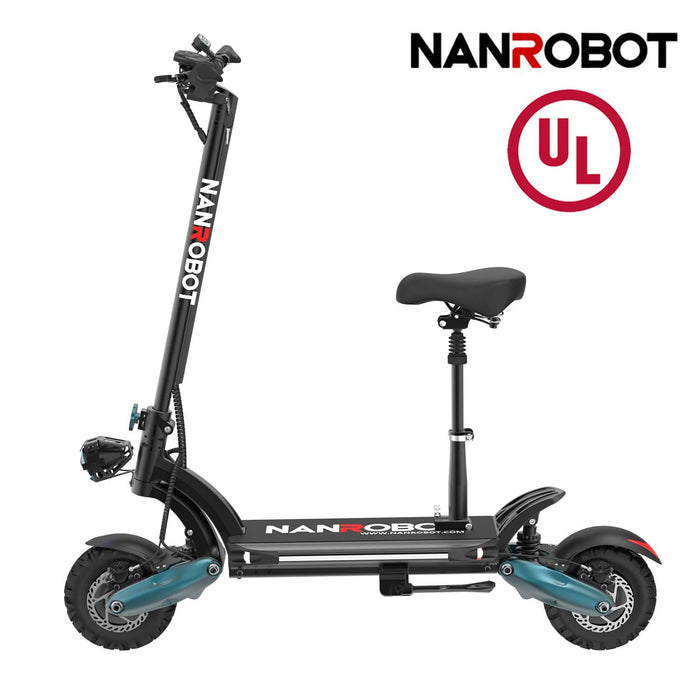Nanrobot Electric Scooter D6+ 2.0 Disc brake - with seat NANROBOT D6+1.0/2.0ELECTRIC SCOOTER 10”-2000W-52V 26Ah  ON SALE NOW