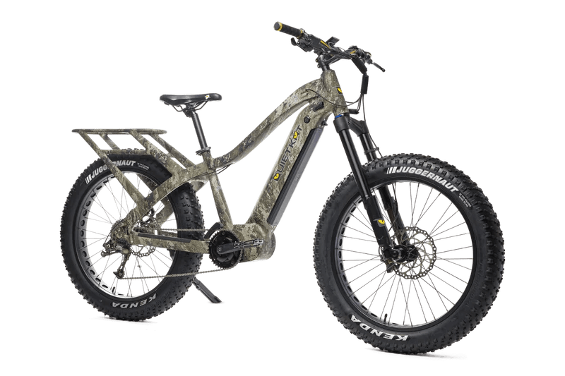 Quietkat Electric Bikes True Timber Camo / Small: Under 5'6" QuietKat Apex Pro All-Terrain Fat Tire Electric Bike 48V, 17.25Ah, 1000W Mid-Drive Motor with Variable Power Output Technology to select between Class 1, 2, 3, and Unlimited Modes