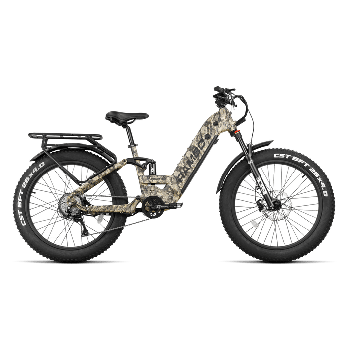 Rambo E-Bike TrueTimber Viper Western Rambo Pursuit FS 3.0 Step-Thru - 1000W - 48v 15ah - 30mph - Financing Available!