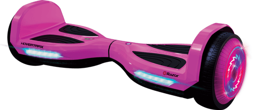 Razor Electric Skateboard Pink Hovertrax Brights  Up to 7 mph (11.2 km/h) | 24V (two 12V) |  Dual, 120-watt (cruising power), 160-watt (peak power)