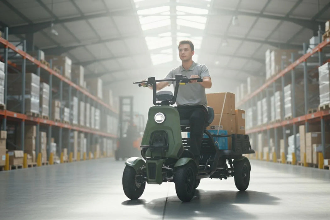 Eunorau S1000 Electric Utility Quad Vehicle 48V/1000W high torque mid-motor, range up to 28 miles, 3 speed modes - 100% Financing Available!