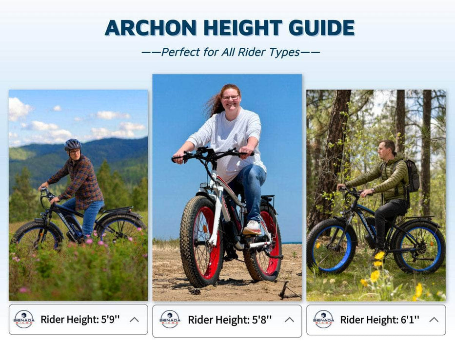 Senada ARCHON PLUS SENADA ARCHON PLUS - All Terrain Fat Tire EBike | 1000W 48V - Financing Available!