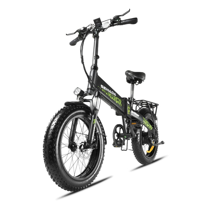 Senada Electric Bikes Black SENADA DRIFTER Portable Folding Bike | 500W 48V