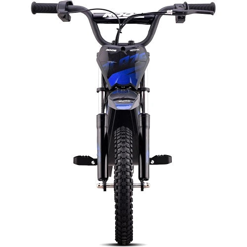 MotoTec 36V 350W (500W peak) Blaze Electric Dirt Bike, 5.2Ah, front and rear suspension, variable full twist throttle - 100% Financing Available!