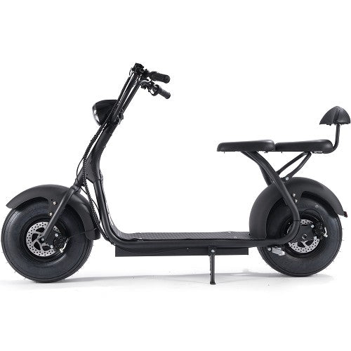 MotoTec Fat Tire 60v 18ah 2000w Lithium Electric Scooter - Passenger Seat, Load 300 lbs, 20+ Mile Range - 100% Financing Available!