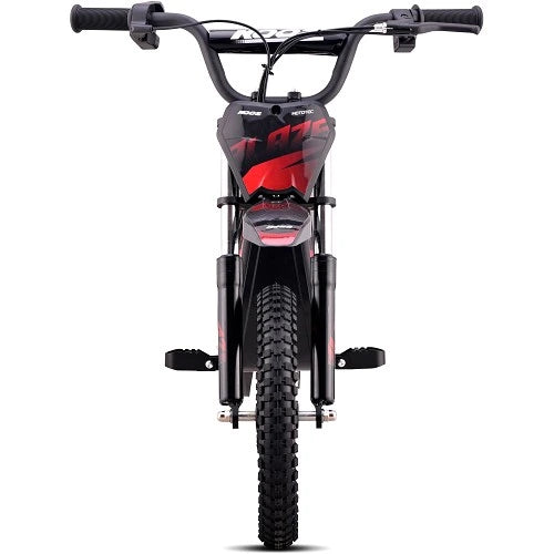 MotoTec 36V 350W (500W peak) Blaze Electric Dirt Bike, 5.2Ah, front and rear suspension, variable full twist throttle - 100% Financing Available!