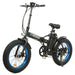 Ecotric Electric Bikes Ecotric 48V Portable Folding 500W Electric Fat Tire City Bike with LCD Display