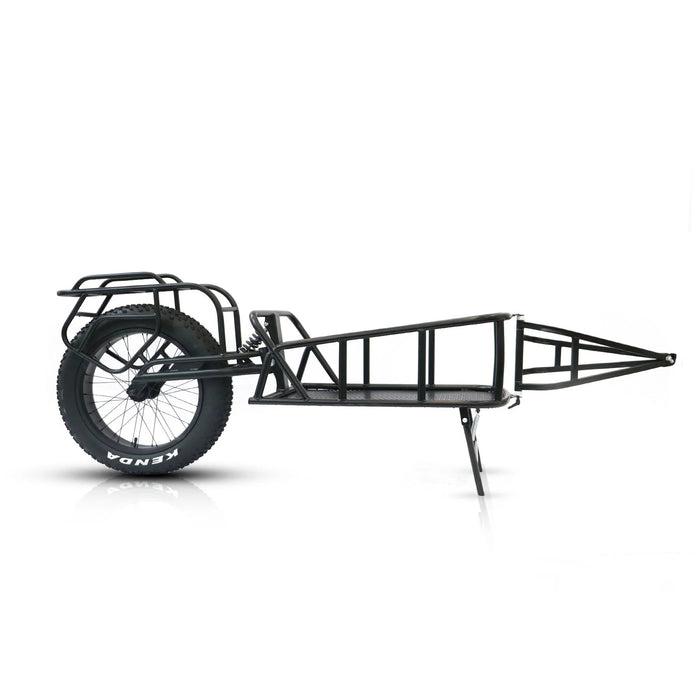 single wheel electric bicycle EUNORAU Single track Fat Tire Cargo Bike Trailer For Hunting
