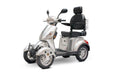 EWheels Electric Scooter Silver EWheels EW-46 48V 500W Electric 4 Wheel Scooter - 35 Mile Range, 400 lb weight capacity, electromagnetic hand brakes
