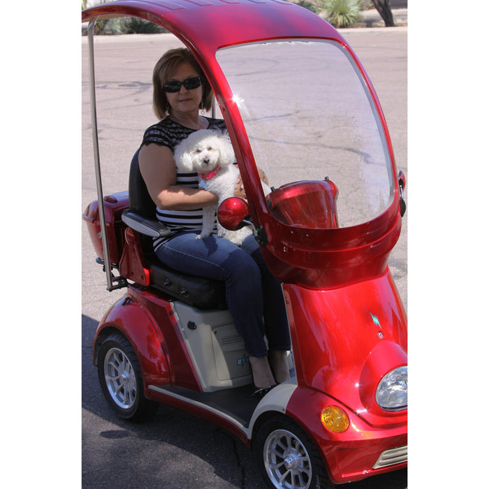 EWheels EW-54 Electric 60V 700W 4 Wheel "BUGGIE" Scooter - Full Cover Top and Full Front Windshield, stereo system, USB port - Financing Available!