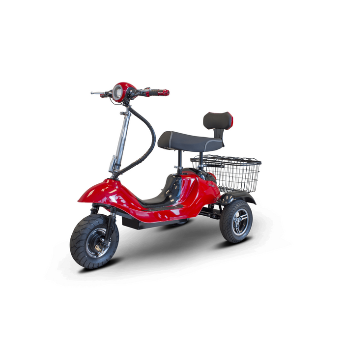 EWheels EW-19 Electric 48V 500W 3-Wheel Scooter - 21 Mile Range, 300 lbs Weight Capacity, folding tiller and removable seat