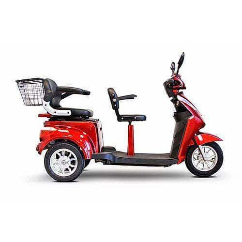EWheels EW-66 2-Passenger Electric 700W 3-Wheel Heavy Duty Scooter - Passenger Weight up to 600 lbs - Financing Available!