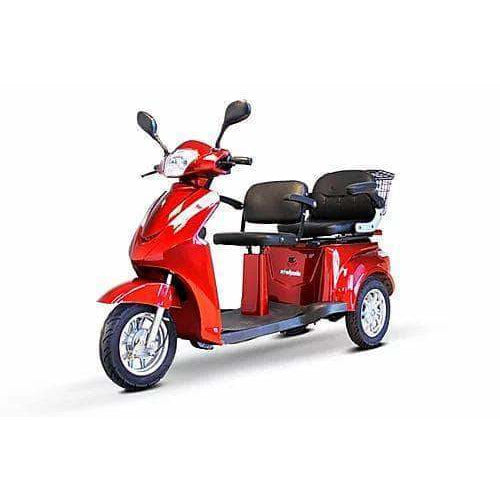 EWheels EW-66 2-Passenger Electric 700W 3-Wheel Heavy Duty Scooter - Passenger Weight up to 600 lbs - Financing Available!