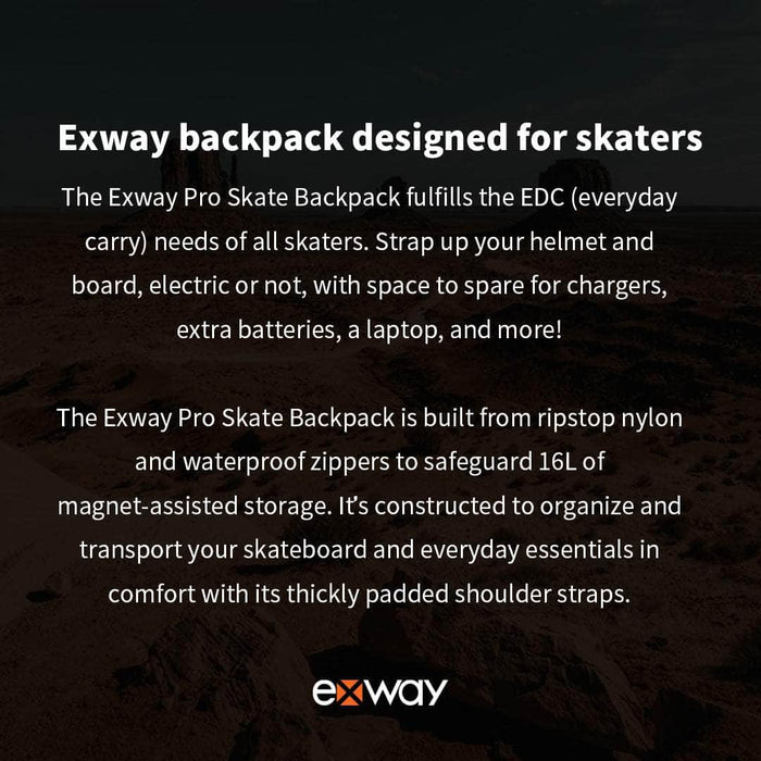 Exway Electric Skateboard Exway Pro Skate Backpack 2022