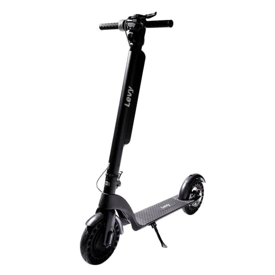 Levy Electric Scooter Gray / 10" Tubed Tires Levy Plus Electric Scooter 36V 350W - 20 Mile Range - swap battery in under 10 sec to double your range!
