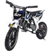 MotoTec Dirt Bike Black MotoTec Warrior 52cc 2-Stroke Kids Gas Dirt Bike