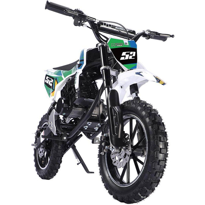 MotoTec Warrior 52cc 2-Stroke Kids Gas Dirt Bike Blue 