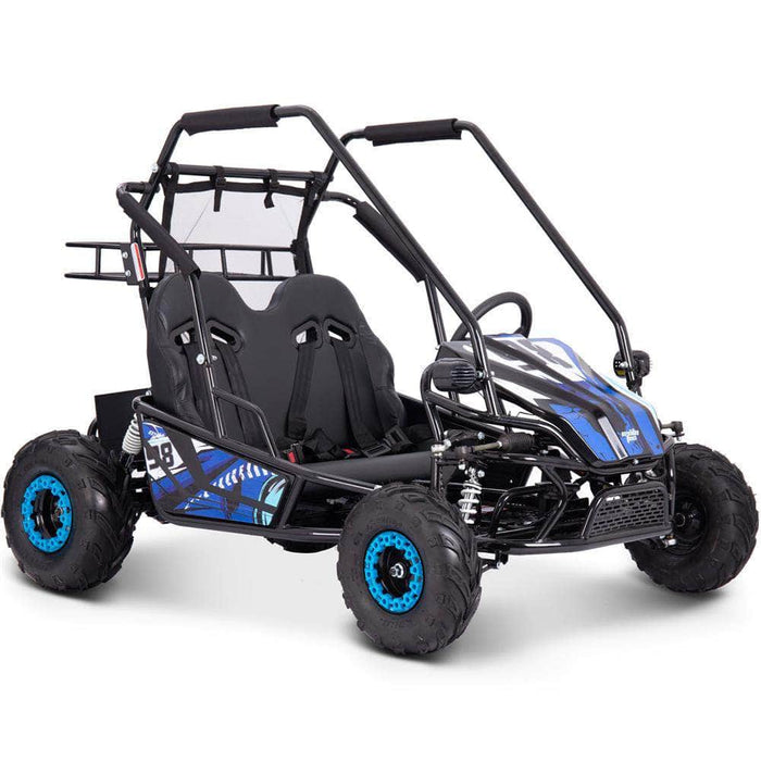MotoTec Electric ATV Blue MotoTec Mud Monster XL 60v 2000w Electric Go Kart Full Suspension
