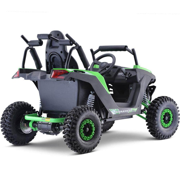 Mototec Electric ATV MotoTec Raider Kids UTV 48v 1200w Full Suspension Green