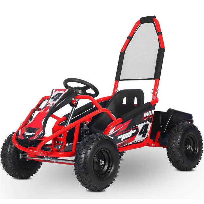 MotoTec Electric ATV Red MotoTec Mud Monster Kids Electric 48v 1000w Go Kart Full Suspension
