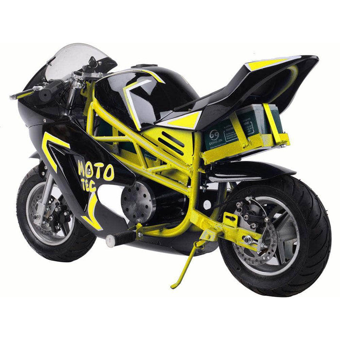 MotoTec Electric Bikes Yellow MotoTec 36v 500w Electric Pocket Bike GT