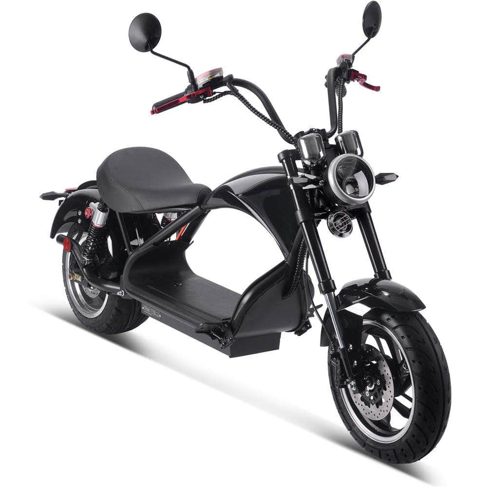 MotoTec Lowboy 60v 20ah 2500w Lithium Scooter Black — Urban Bikes Direct