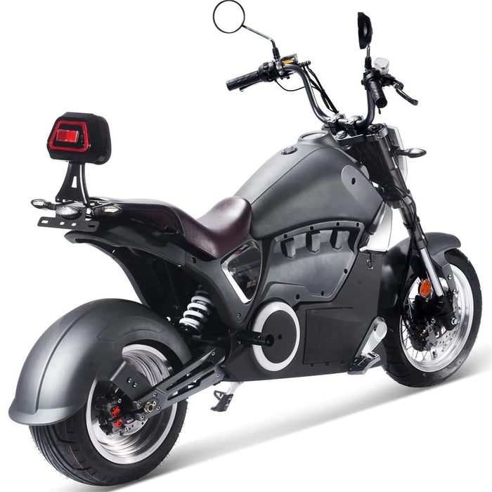 Mototec Electric Scooter MotoTec Typhoon 72v 30ah 3000w Lithium Electric Scooter Gray